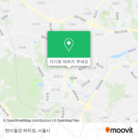 한미철강 하치장 지도