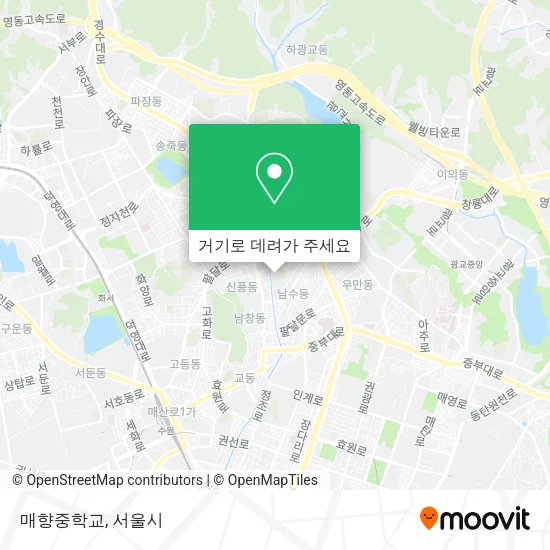 매향중학교 지도