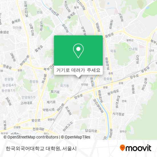 한국외국어대학교 대학원 지도