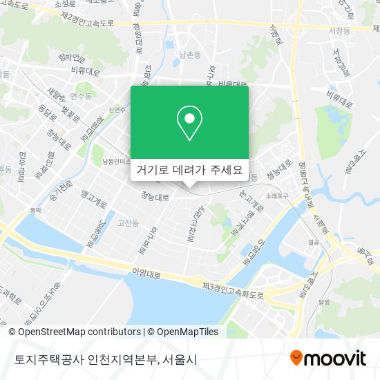 토지주택공사 인천지역본부 지도