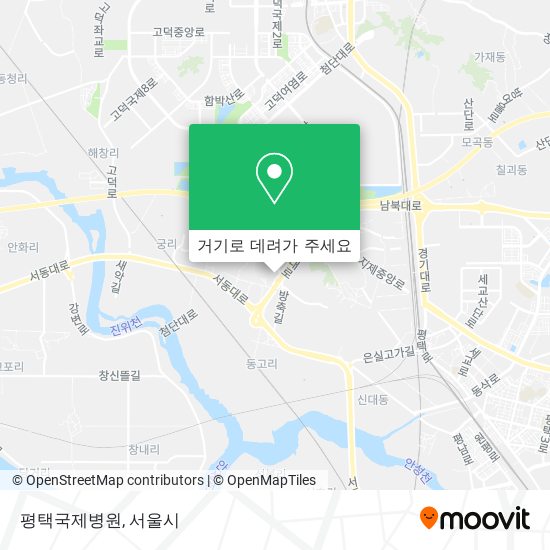 평택국제병원 지도