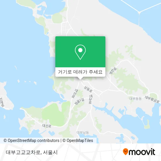 대부고교교차로 지도