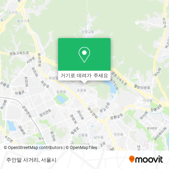 주안말 사거리 지도