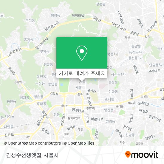 김성수선생옛집 지도