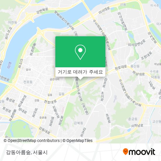 강동아름숲 지도