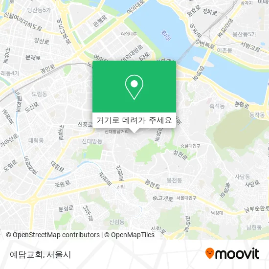 예담교회 지도