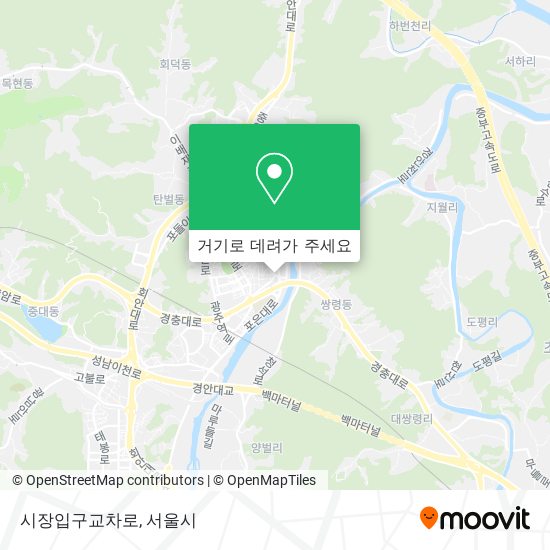 시장입구교차로 지도