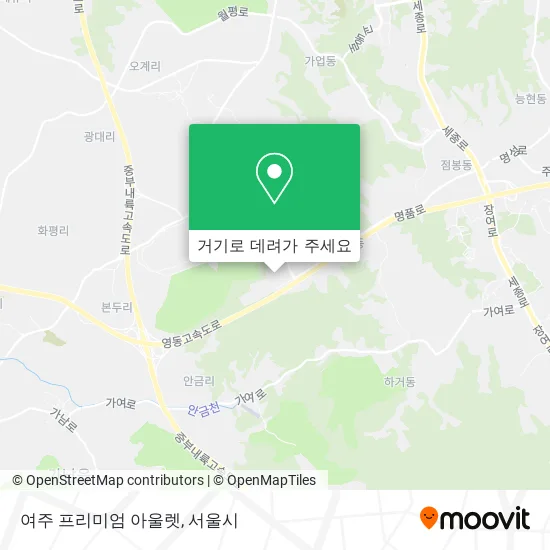 여주 프리미엄 아울렛 지도