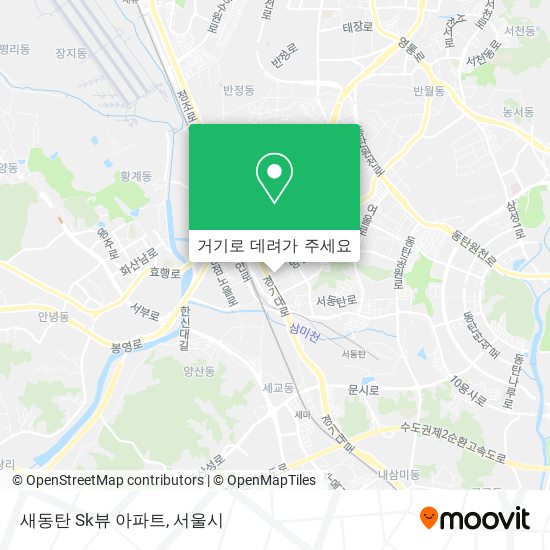 새동탄 Sk뷰 아파트 지도
