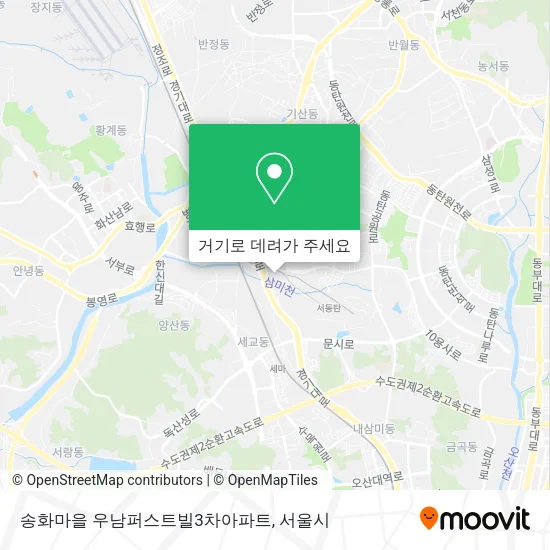 송화마을 우남퍼스트빌3차아파트 지도