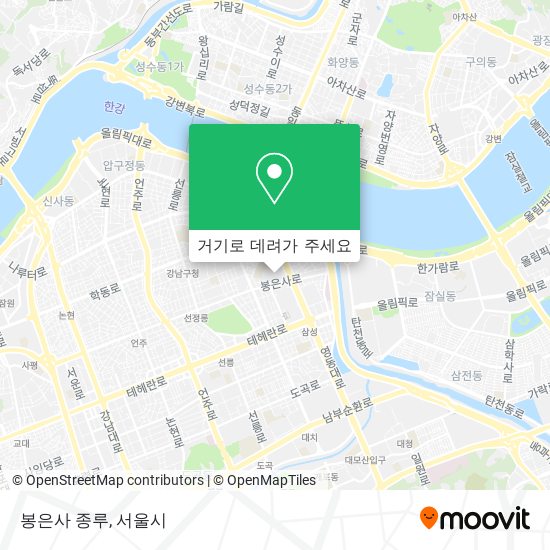 봉은사 종루 지도