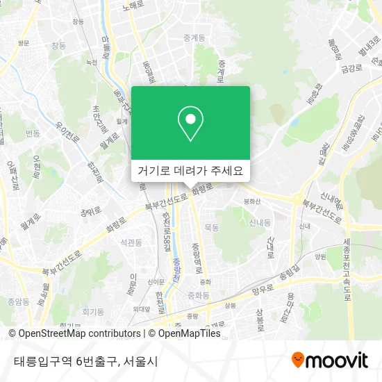 태릉입구역 6번출구 지도
