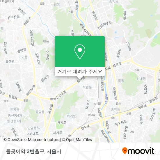 돌곶이역 3번출구 지도