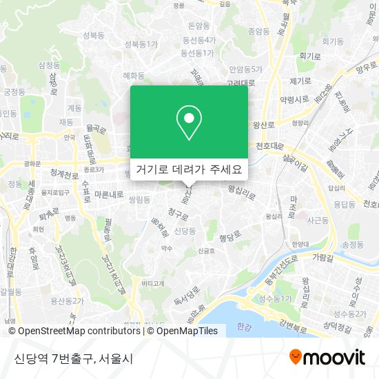 신당역 7번출구 지도