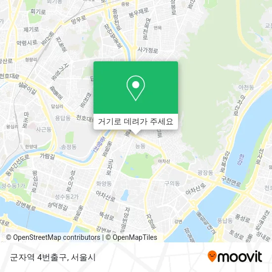 군자역 4번출구 지도