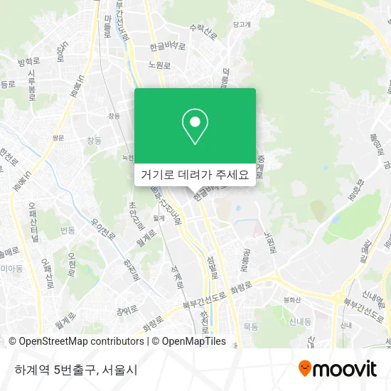 하계역 5번출구 지도