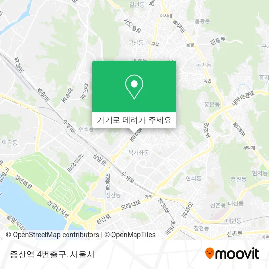 증산역 4번출구 지도