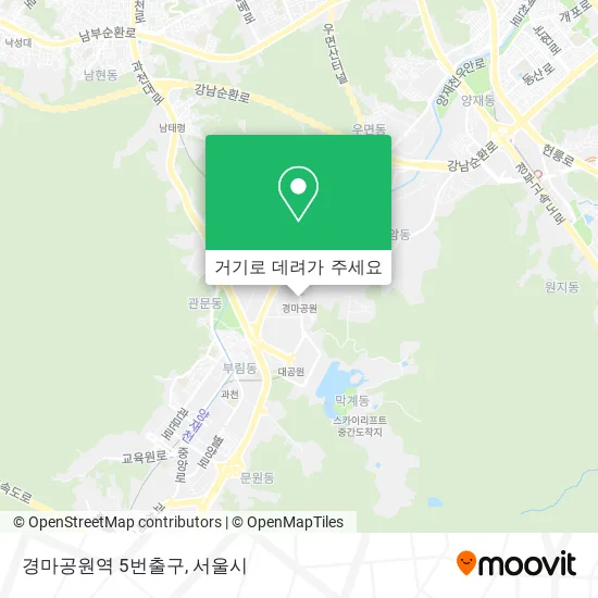 경마공원역 5번출구 지도