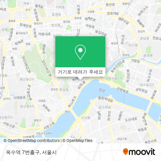 옥수역 7번출구 지도