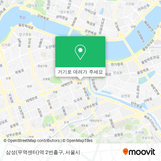 삼성(무역센터)역 2번출구 지도