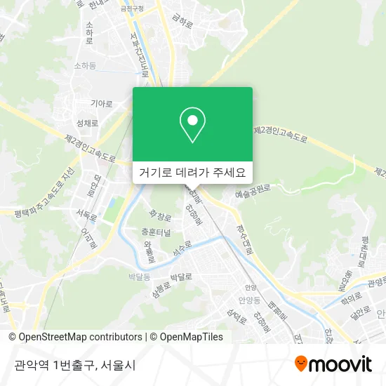 관악역 1번출구 지도