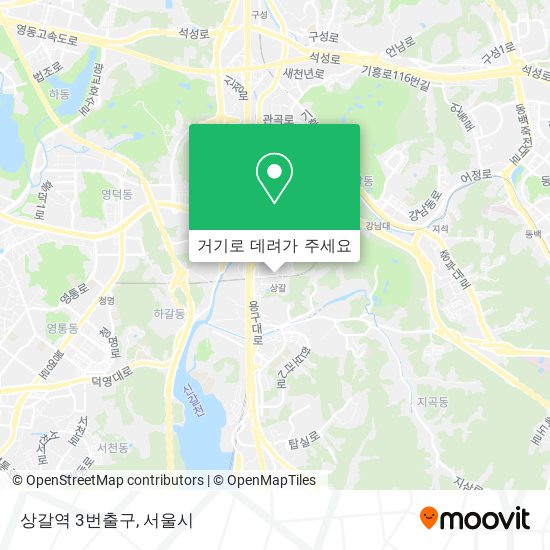 상갈역 3번출구 지도