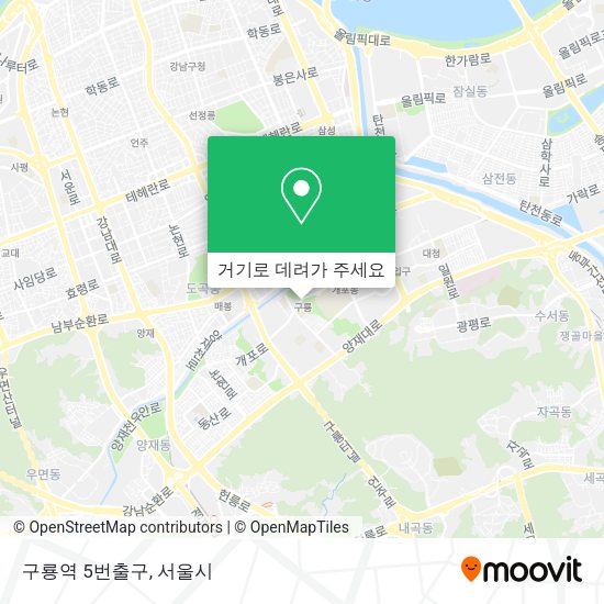 구룡역 5번출구 지도
