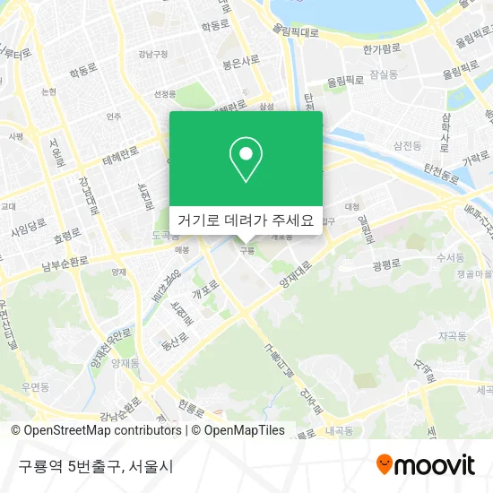 구룡역 5번출구 지도