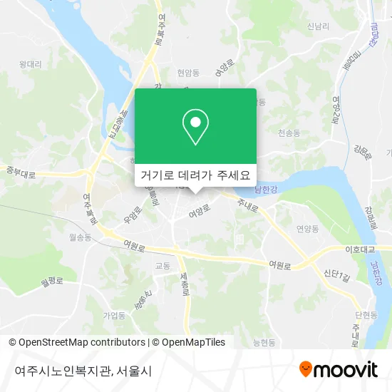 여주시노인복지관 지도