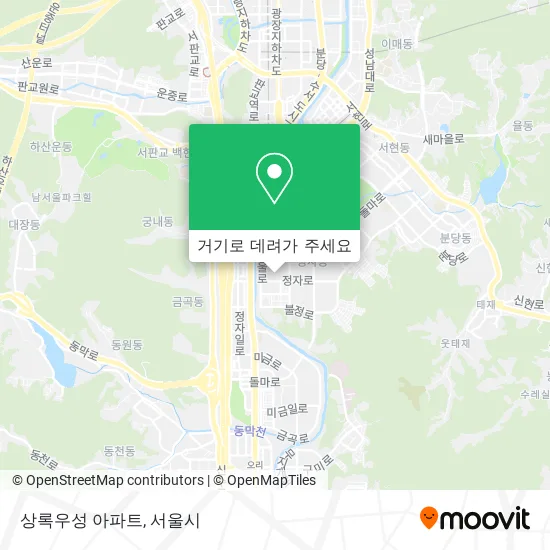 상록우성 아파트 지도