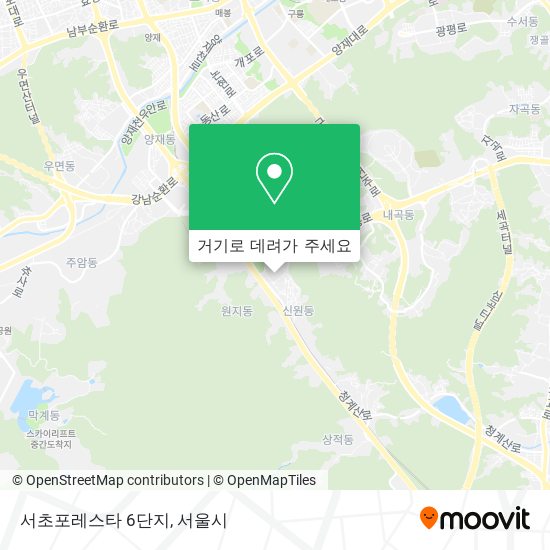 서초포레스타 6단지 지도