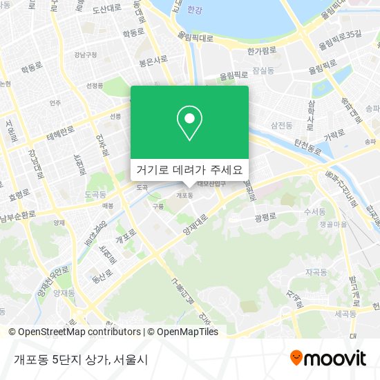 개포동 5단지 상가 지도