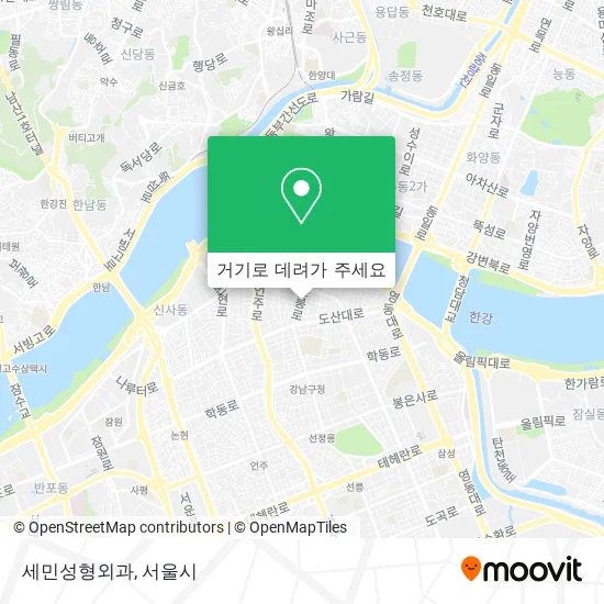 세민성형외과 지도