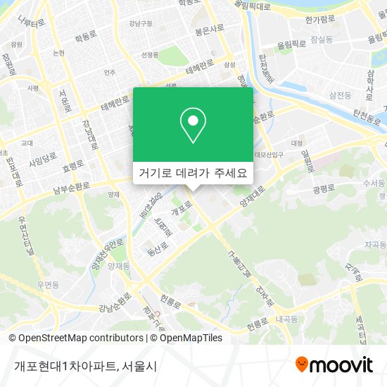 개포현대1차아파트 지도