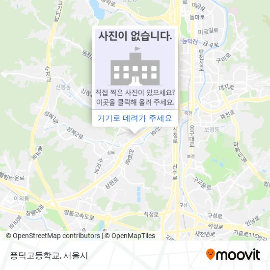 풍덕고등학교 지도