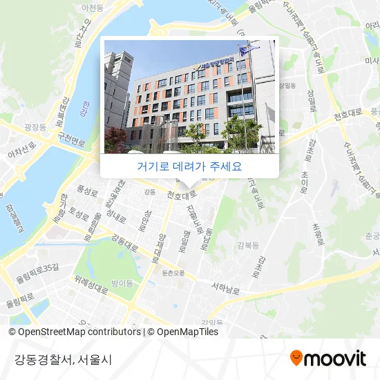 강동경찰서 지도