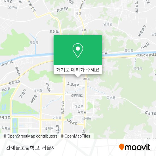 간재울초등학교 지도