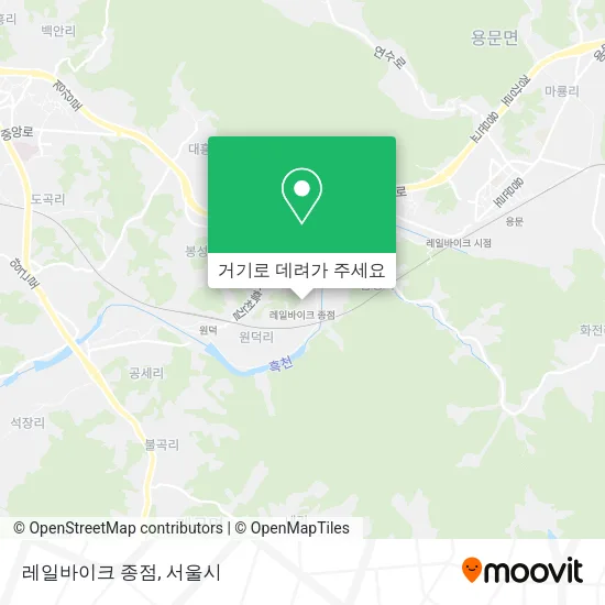 레일바이크 종점 지도
