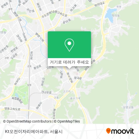 Kt오전이자리에아파트 지도