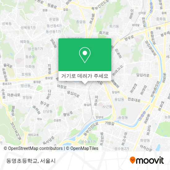 동명초등학교 지도