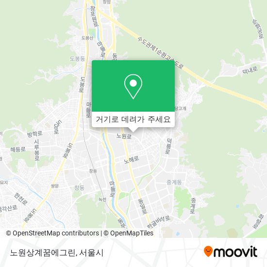 노원상계꿈에그린 지도