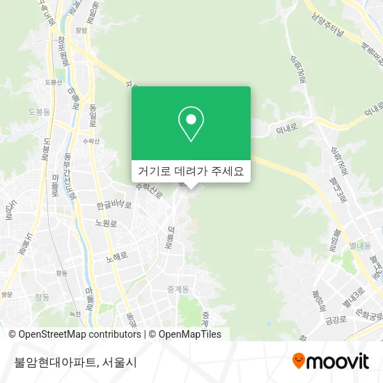 불암현대아파트 지도