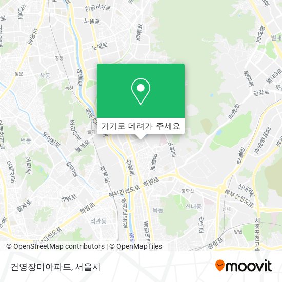 건영장미아파트 지도