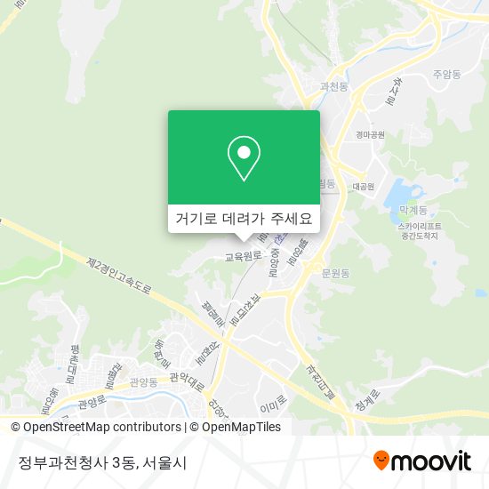 정부과천청사 3동 지도