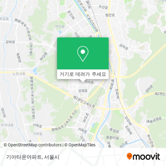 기아타운아파트 지도