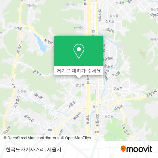 한국도자기사거리 지도