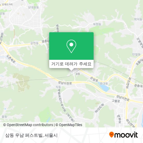 삼동 우남 퍼스트빌 지도