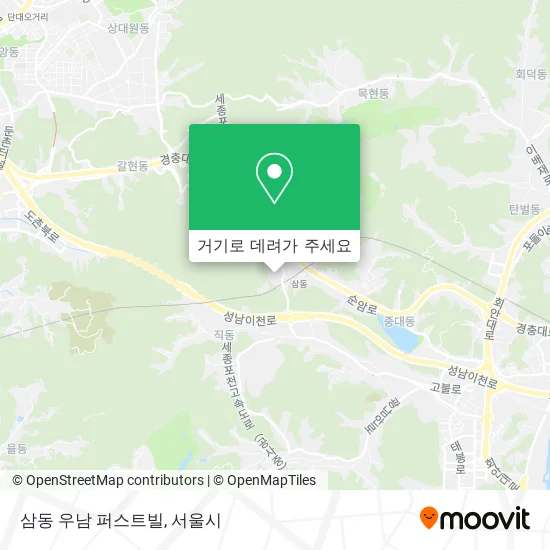 삼동 우남 퍼스트빌 지도