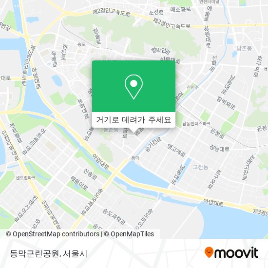 동막근린공원 지도