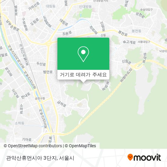 관악산휴먼시아 3단지 지도